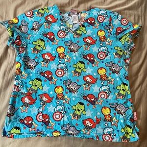 Nursing scrub top